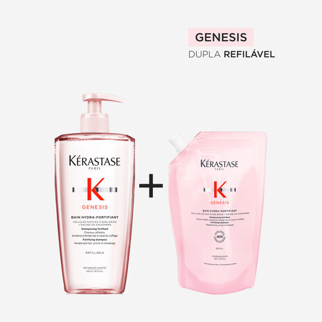 Kit Kérastase Shampoo Bain Hydra-fortifiant com refil - Image 9